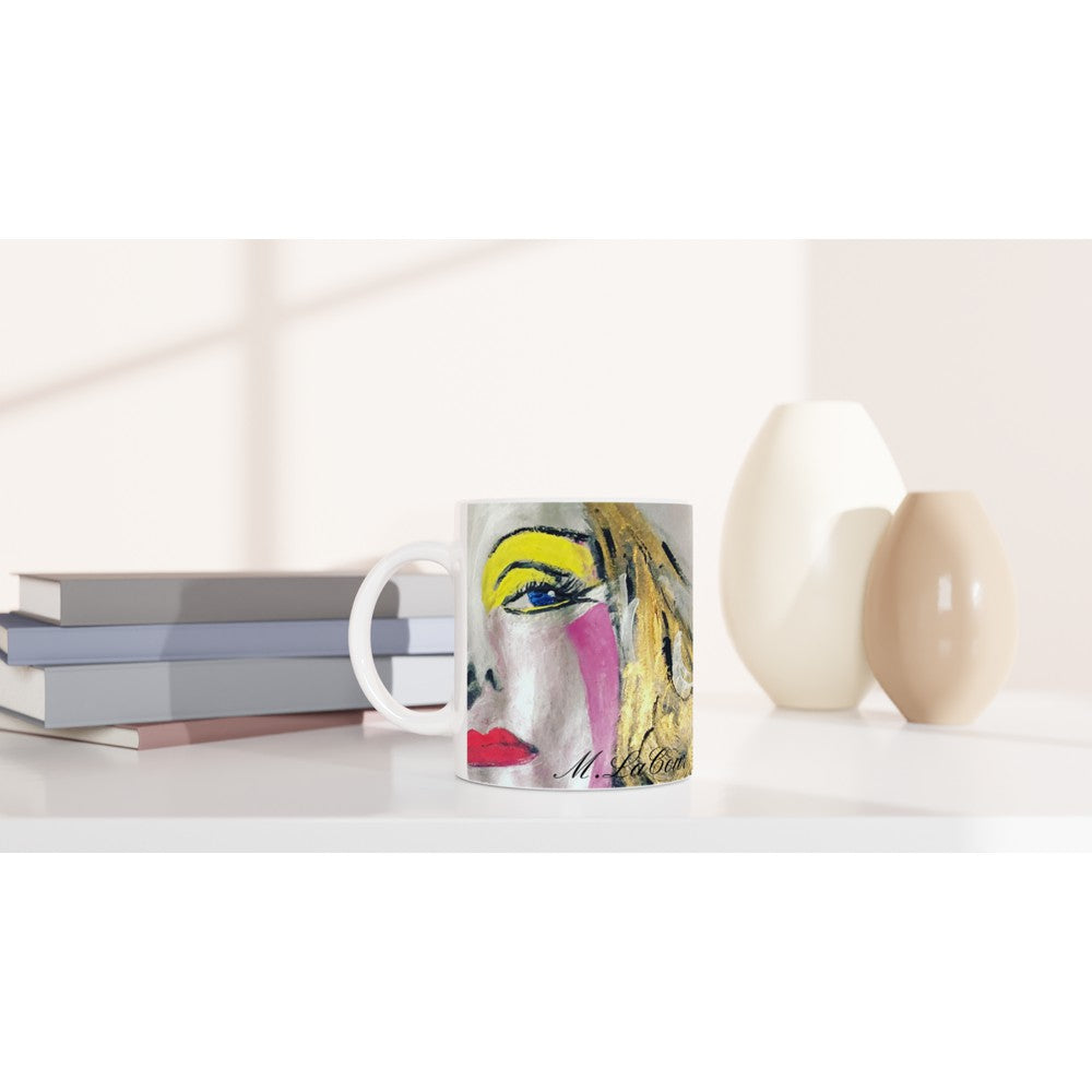 Greta Garbo White 11oz Ceramic Mug