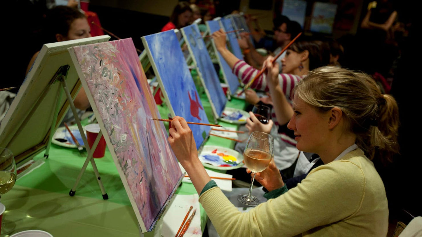 Event Skaparglädje Måla & Bubbel söndagen den 19 mars kl 18.00