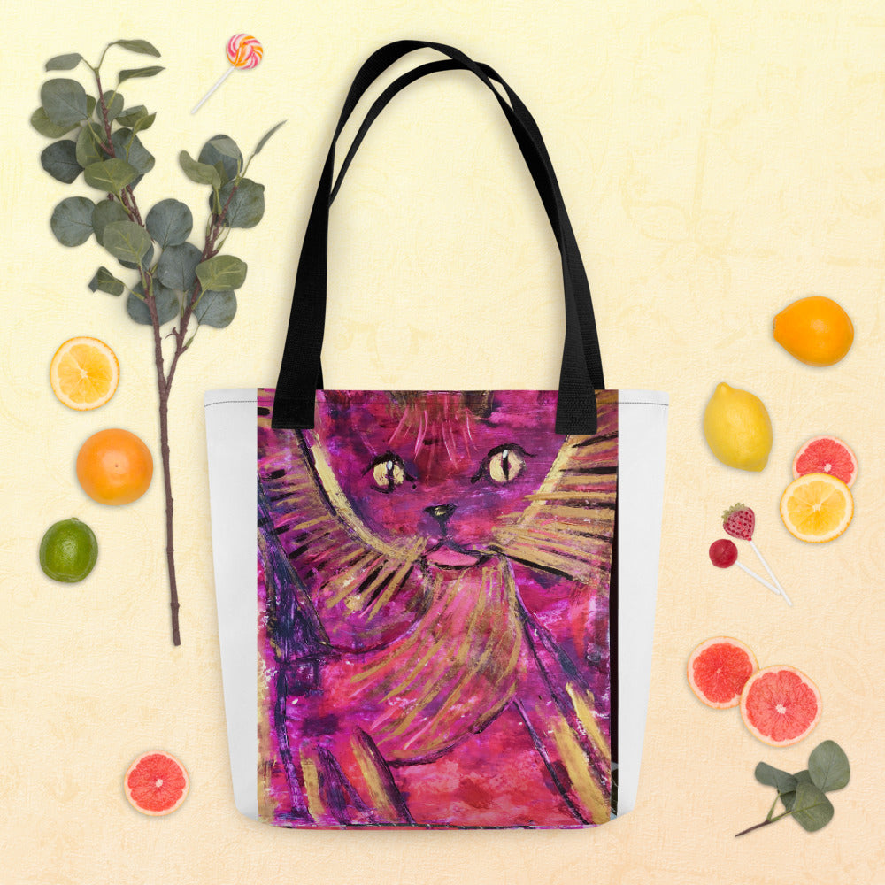Tote bag Pink Cat