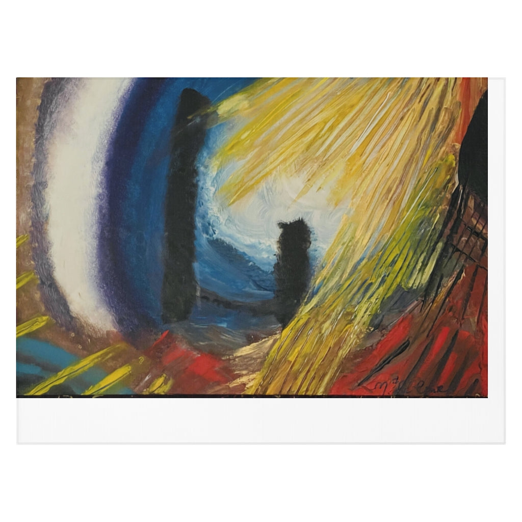 Sunset with an animal Rug