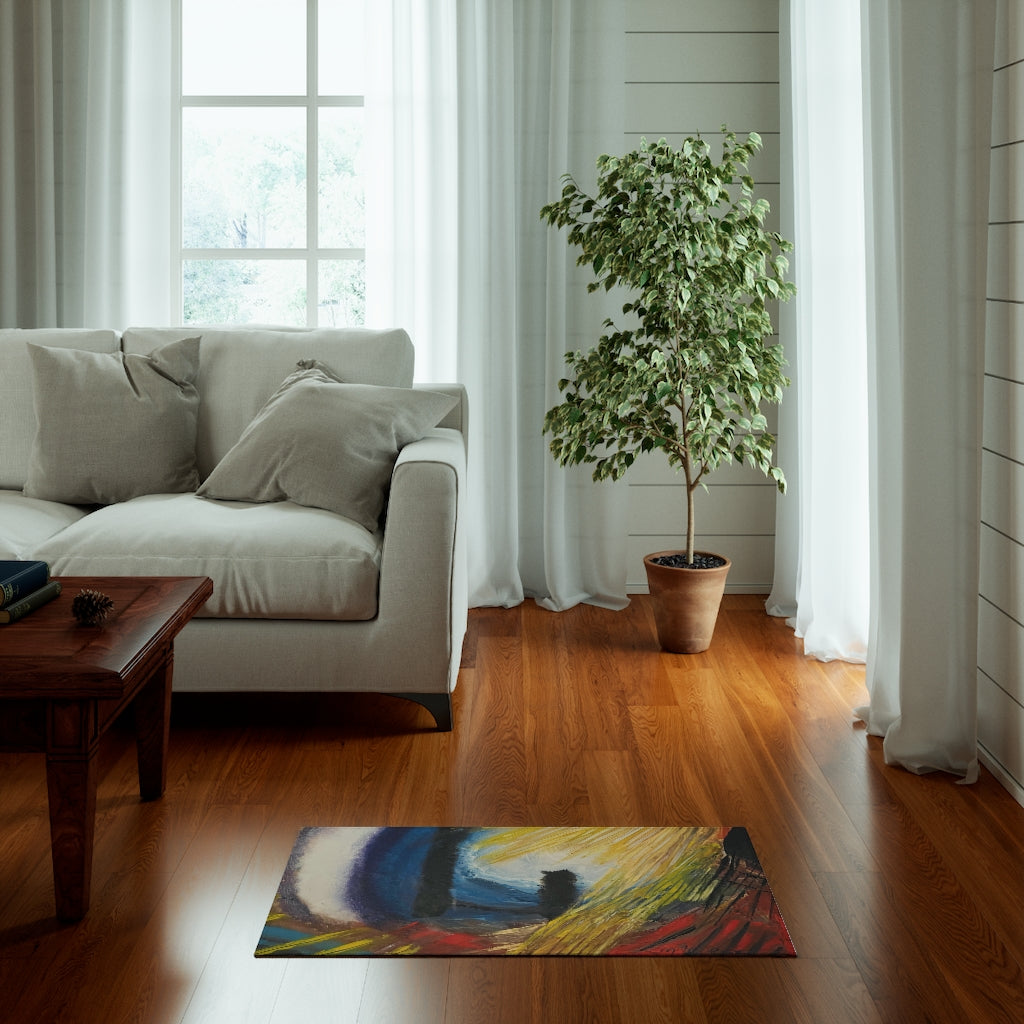 Sunset with an animal Rug