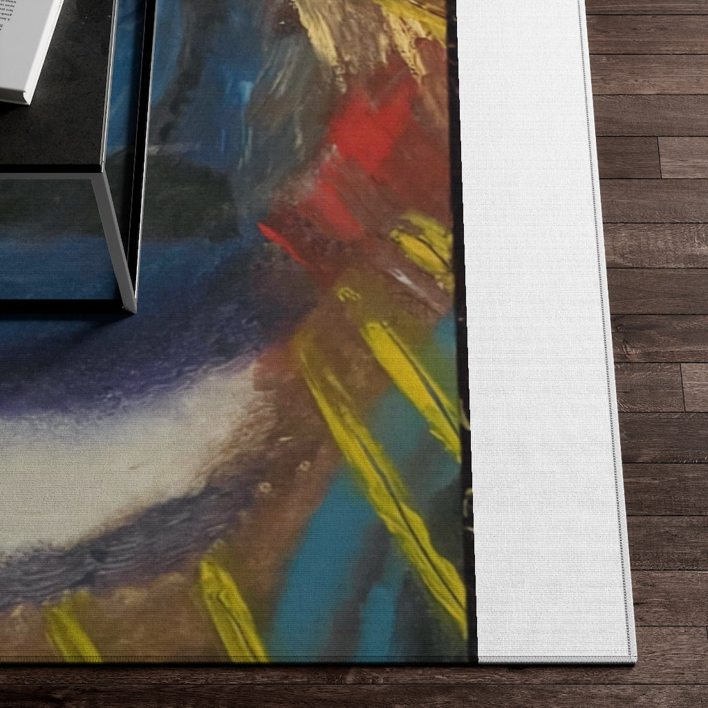 Sunset with an animal Rug