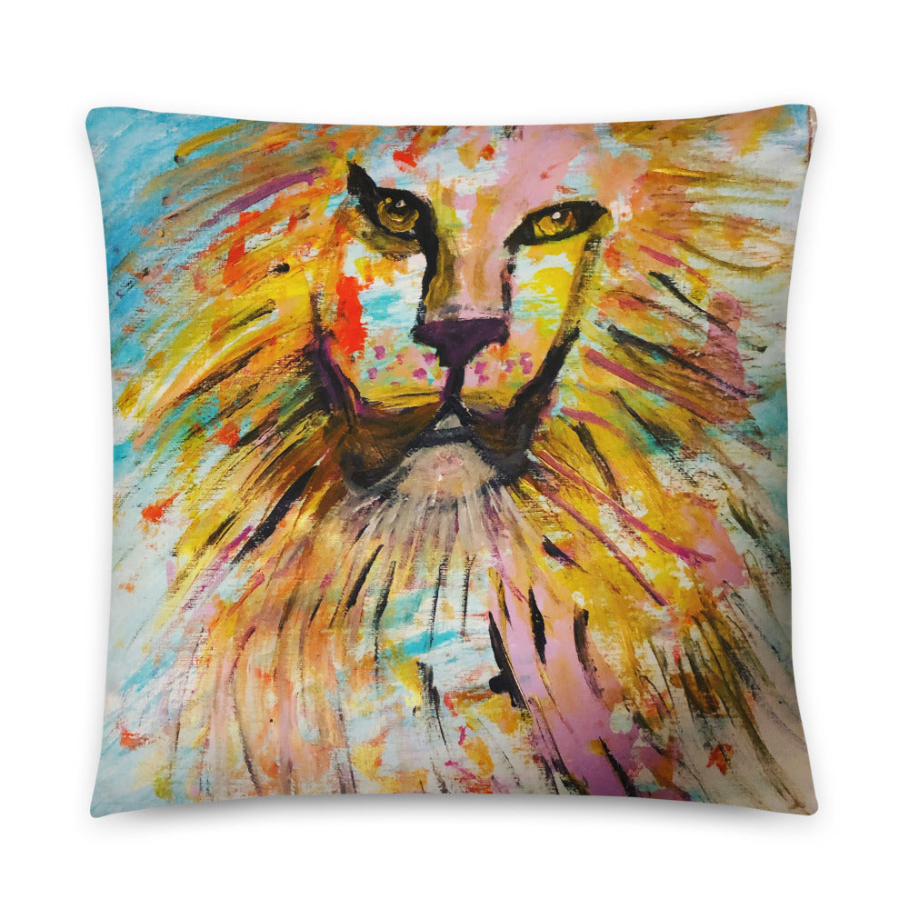 Pillow Lion of color