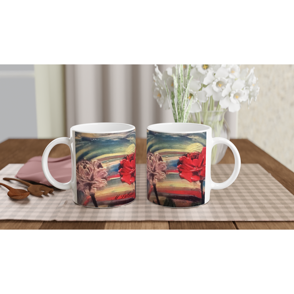 Roses red & purple  11oz Ceramic Mug