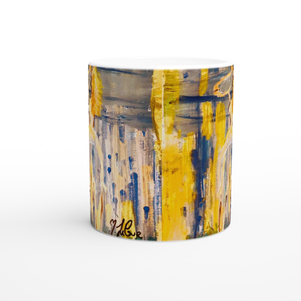 Horsebackriding Sunset White 11oz Ceramic Mug