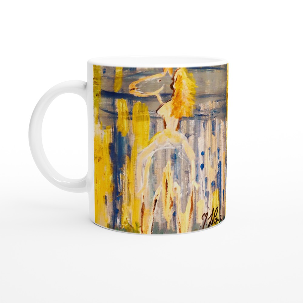 Horsebackriding Sunset White 11oz Ceramic Mug