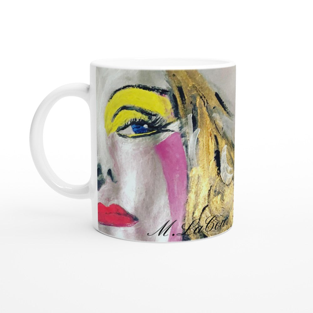 Greta Garbo White 11oz Ceramic Mug