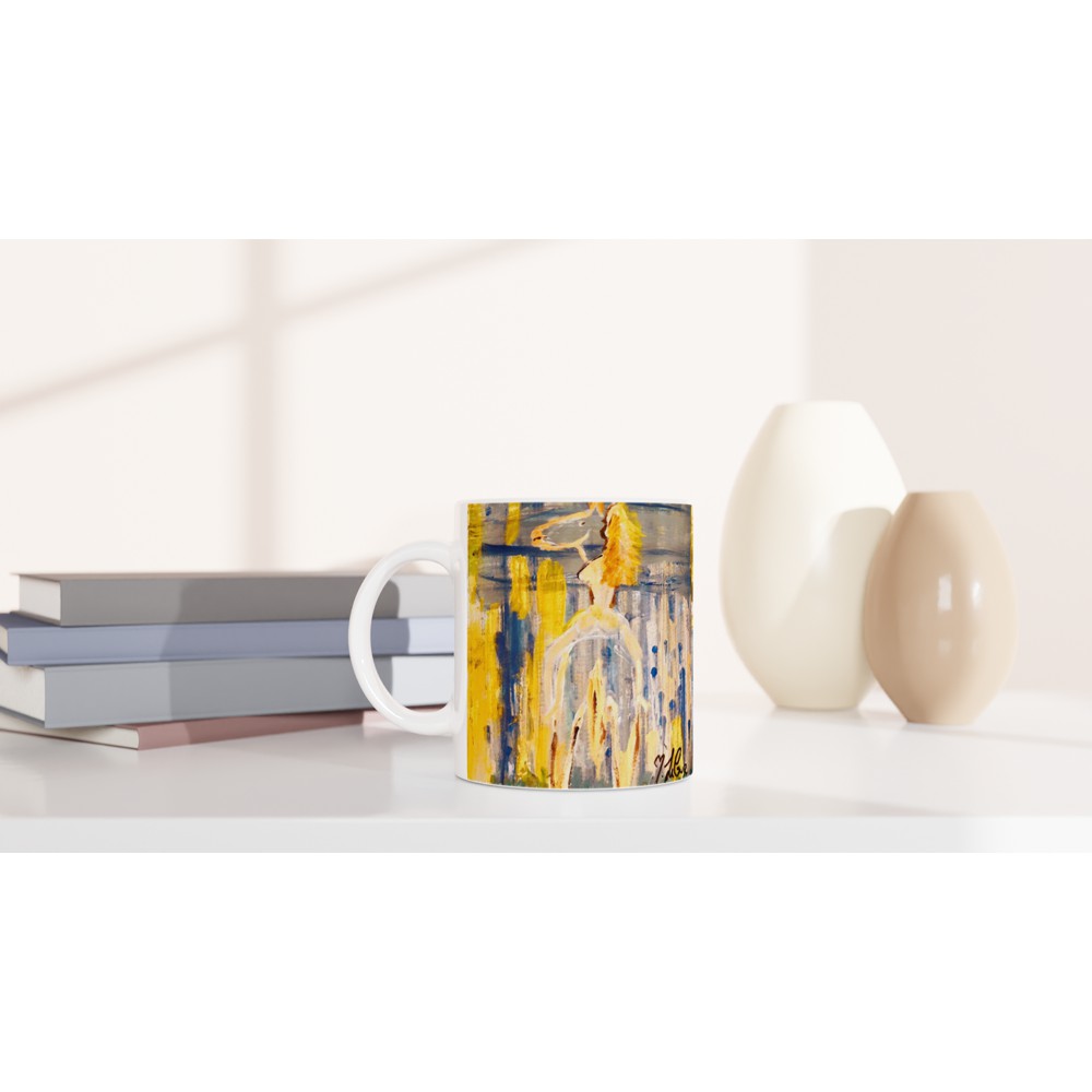 Horsebackriding Sunset White 11oz Ceramic Mug