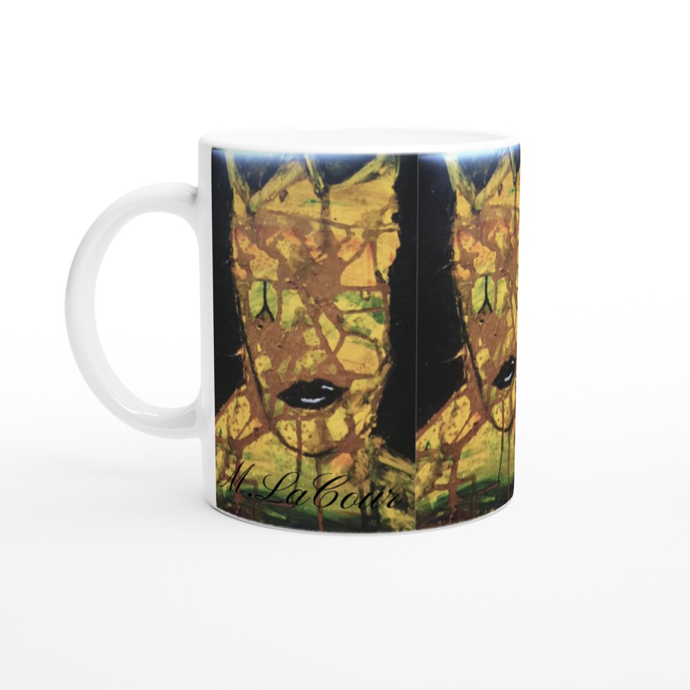 Peace Drama Queen White 11oz Ceramic Mug